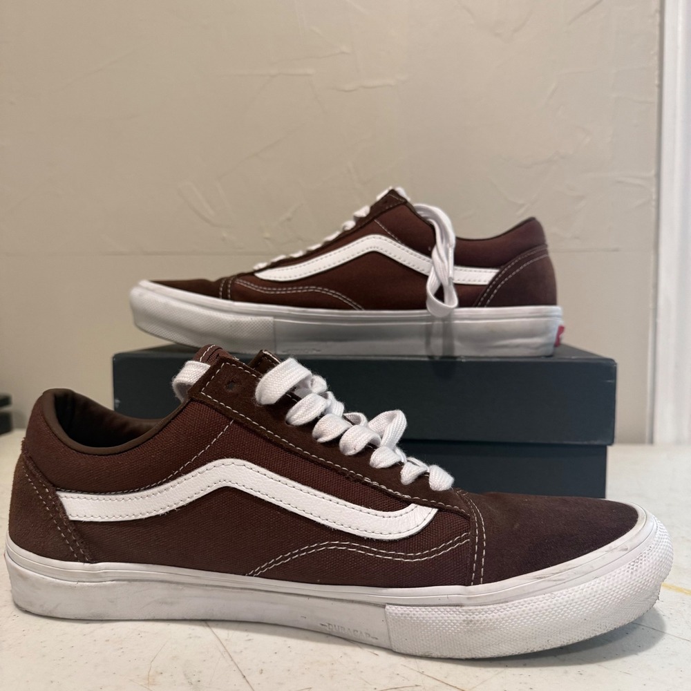 Vans Skate Old Skool Nick Michel Mens 10.5 Brown Excellent Limited Edition Shoe